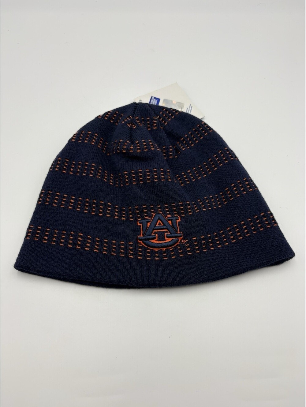 The Game Auburn Tigers Knit Beanie Skull Cap Orange Navy NWT